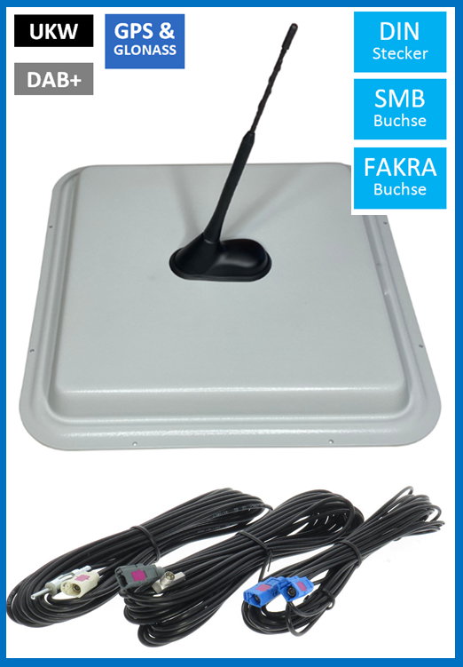 Antennenset A2H, UKW/DAB+/GPS; 5m Kabel, 3 x Fakra (Kopie)