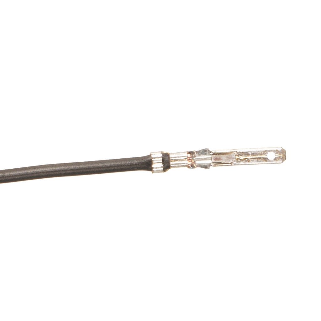 2.8 mm Flachstecker 13 cm Kabel schwarz (10 Pack) 352800