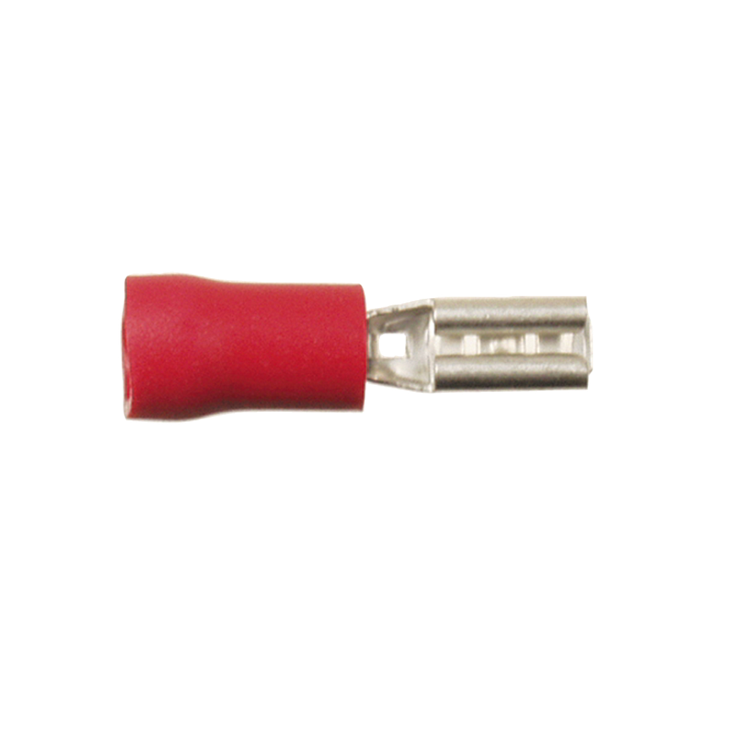 Flachsteckhülse rot 0.5-1.0 mm² / 2.8 mm (1 Stück) 342801-1