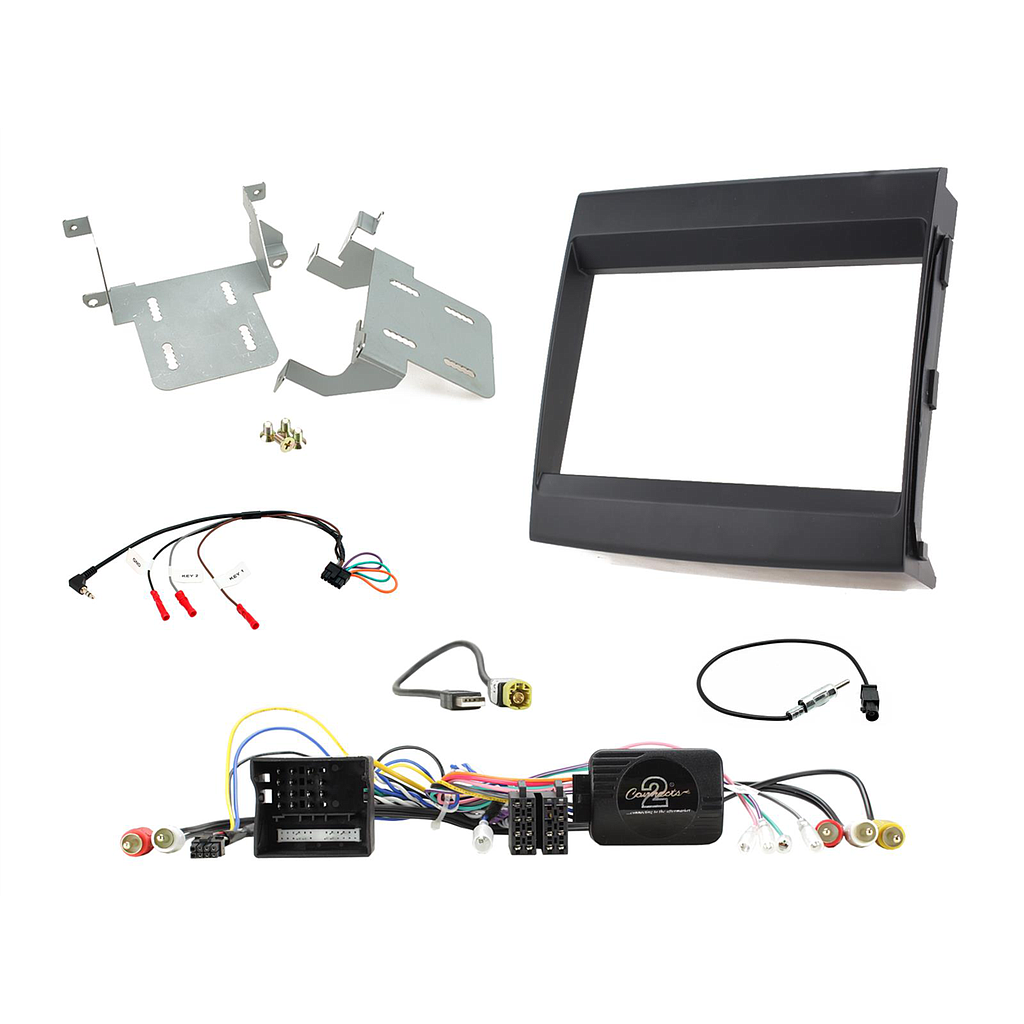 2-DIN Kit Porsche Cayenne 2011-2016 LFB/Amp schwarz 621323-09-1