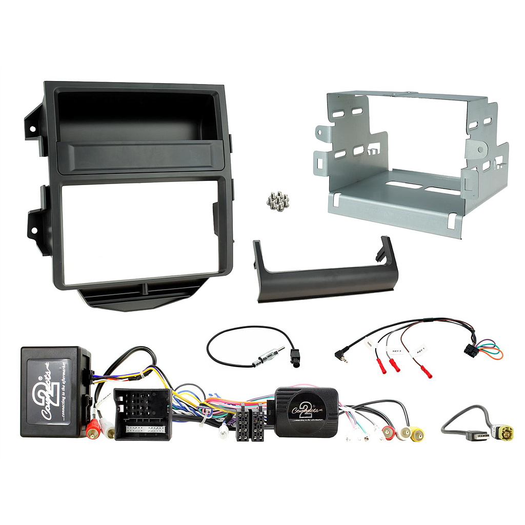 2-DIN Kit Porsche Macan 2014-2016 LFB/Amp MOST schwarz 621323-07-3