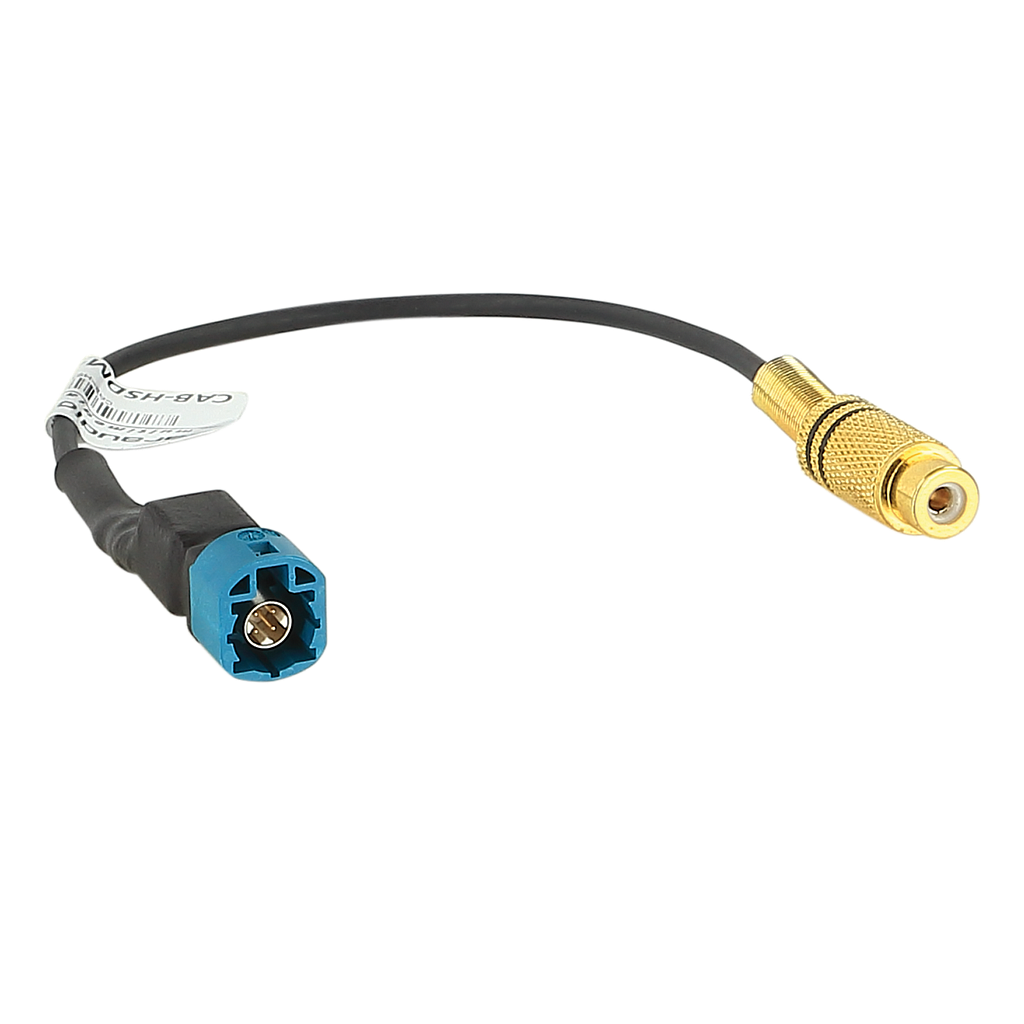Rückfahrkamera Adapter HSD(m)&gt;Cinch(f) OEM VW Kamera 771000-2012