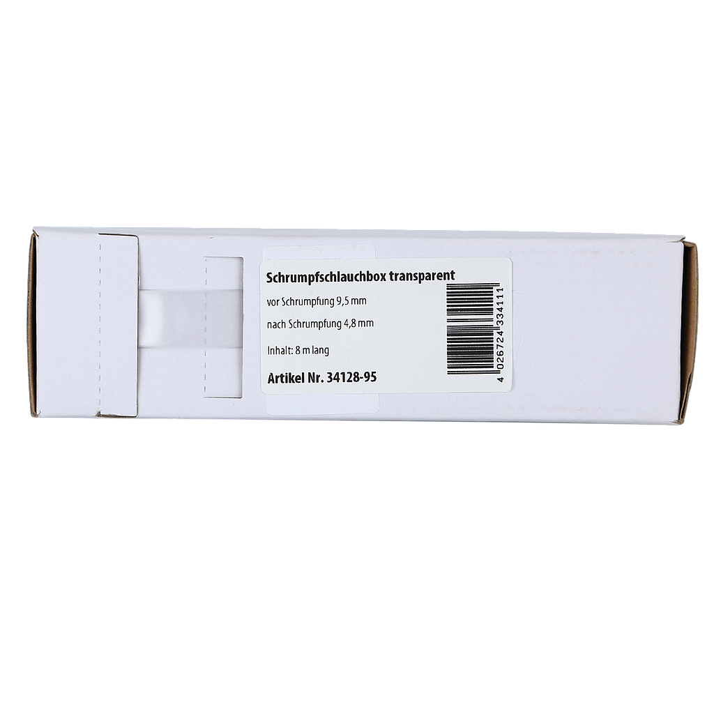 Schrumpfschlauch transparent Ø 9,5 mm/ Länge: 8 m 34128-95