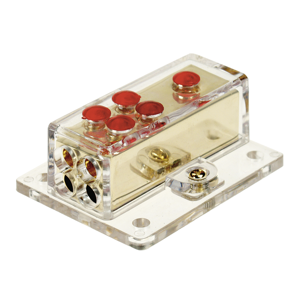 Verteilerblock (gold) 1 x 20 mm²  / 4 x 10 mm² 30.3601-04