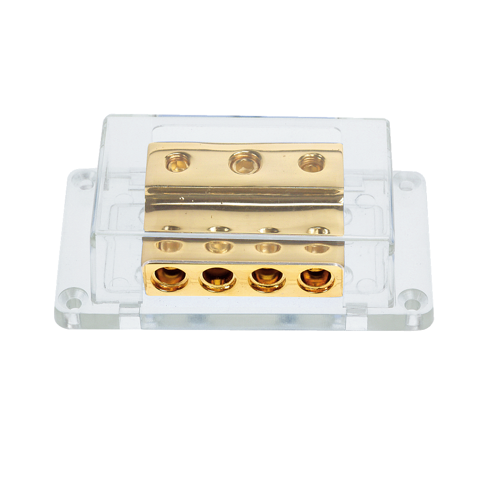 Verteilerblock (gold) 1 x 50 mm² + 2 x 20 mm² / 4 x 20 mm² 30.3601-05