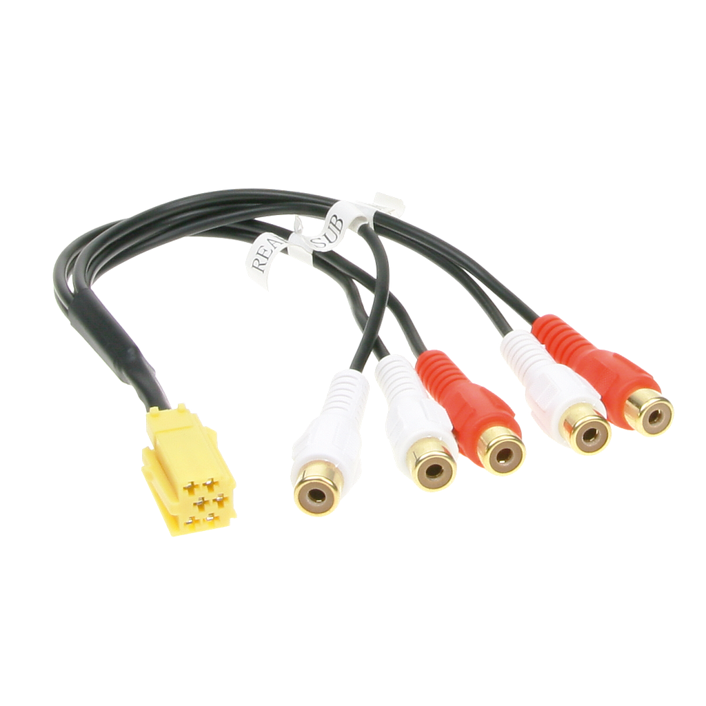 Vorverstärkeradapter  Mini ISO &gt; Cinch 1441-03