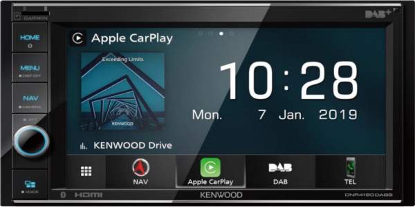 Kenwood DNR4190 2-DIN Autoradio mit Navigation und Apple Car Play