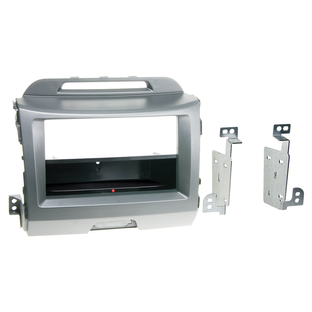 2-DIN RB mit Fach INBAY®  Kia Sportage 2010 &gt; grau 241178-28-2