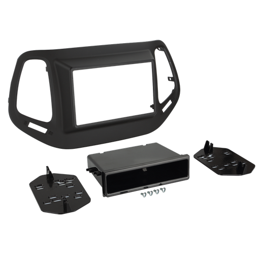 [ACV 381145-12] 2-DIN Radioblende Jeep Compass 2017-> schwarz 381145-12