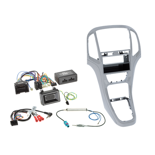 [ACV 611230-23-3] 1/2 DIN Kit Opel Astra J 2009-2016 LFB patin silber 611230-23-3